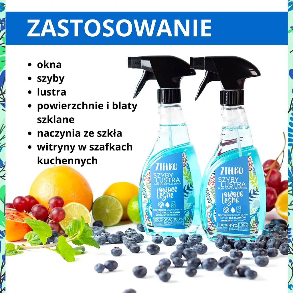 ZIELKO Płyn do szyb i luster OWOCE LEŚNE 500 ml