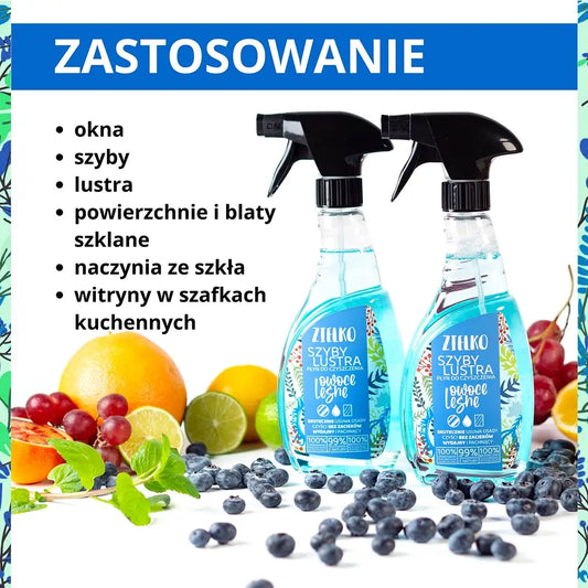 ZIELKO Płyn do szyb i luster OWOCE LEŚNE 500 ml
