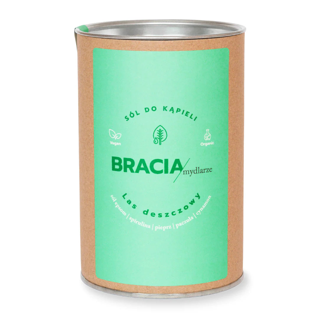 Las deszczowy | sól do kąpieli ze spiruliną | 300g