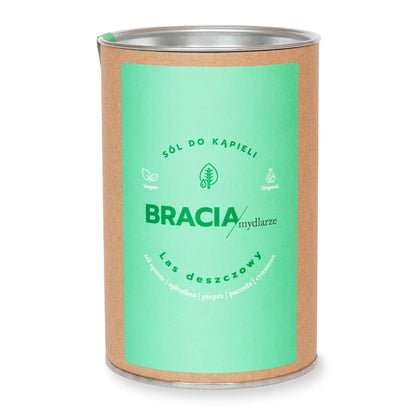 Las deszczowy | sól do kąpieli ze spiruliną | 300g