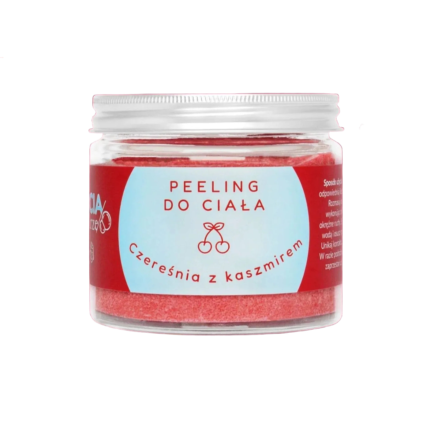 Czereśnia z kaszmirem | peeling cukrowy do ciała | 250g