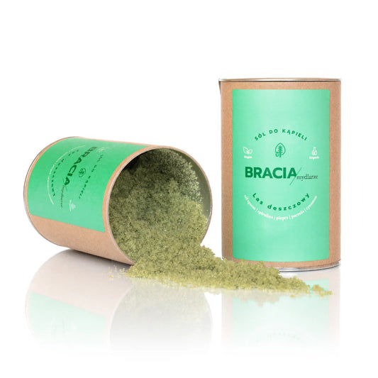 Las deszczowy | sól do kąpieli ze spiruliną | 300g