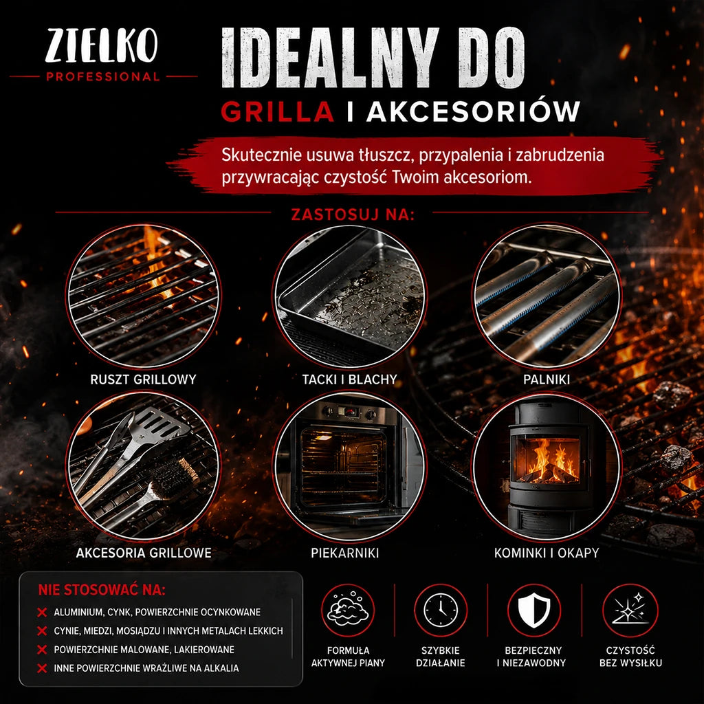 ZIELKO GRILL Środek do czyszczenia i odtłuszczania